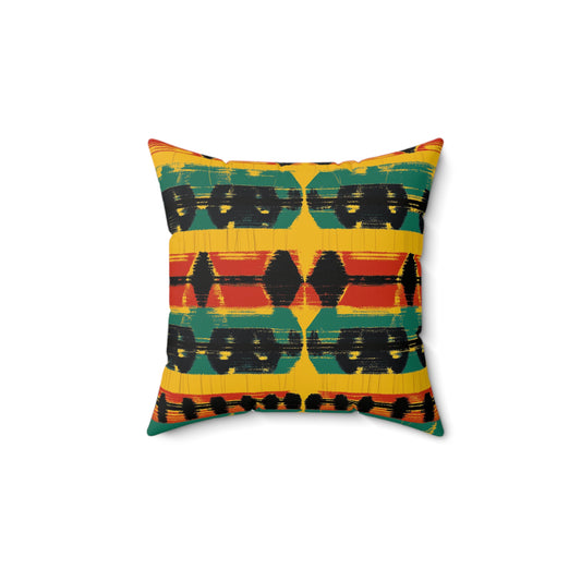 Ashanti: Ghana Kente Inspired Throw Pillow