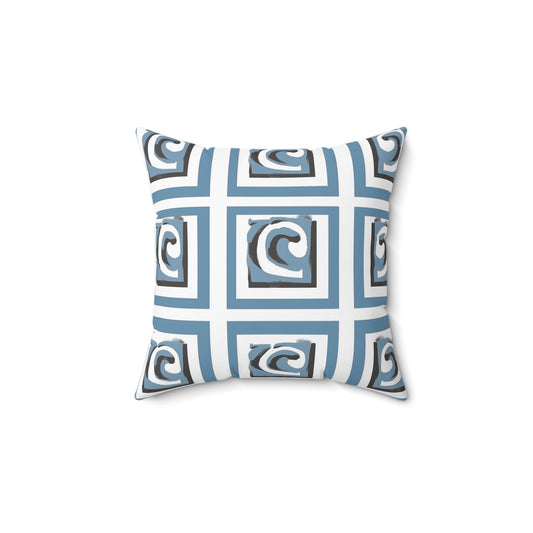 Labyrinth: Greek Meandrose Inspired Throw Pillow