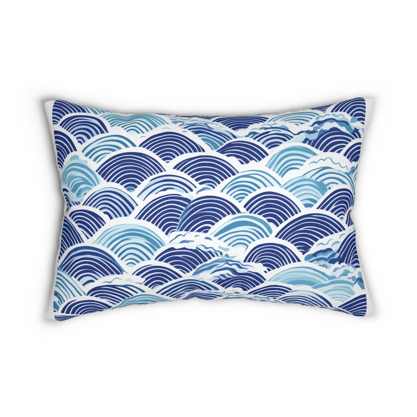 Edo: Japanese Seigaiha Inspired Throw Pillow