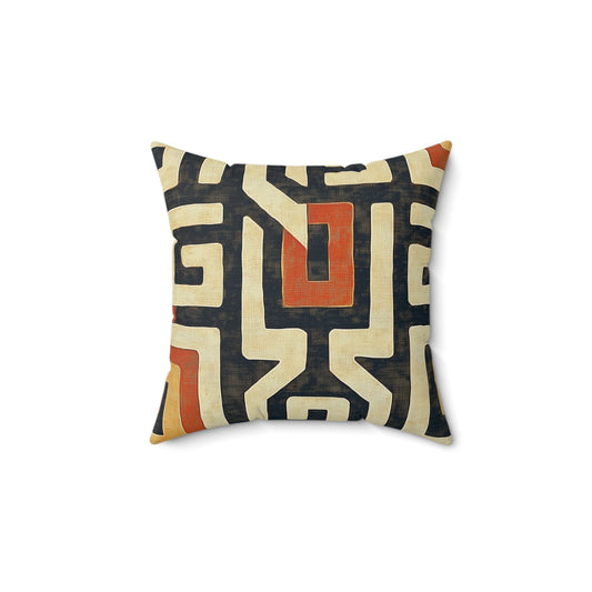 Mbala: Congo Kuba Inspired Throw Pillow