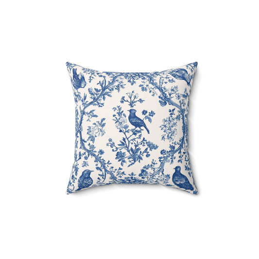 Charmant: French Toile de Jouy Inspired Throw Pillow