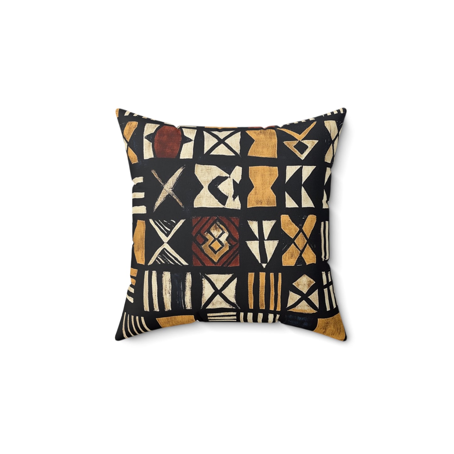 Bambara: Malian Mud Cloth Inspired Throw Pillow