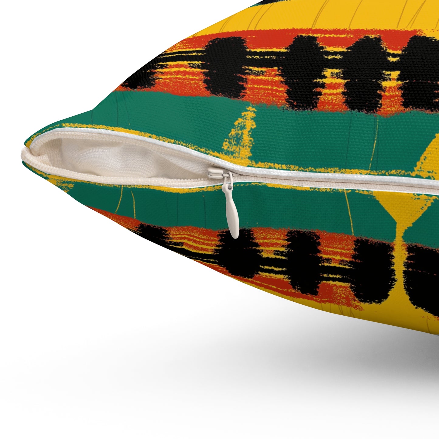 Ashanti: Ghana Kente Inspired Throw Pillow