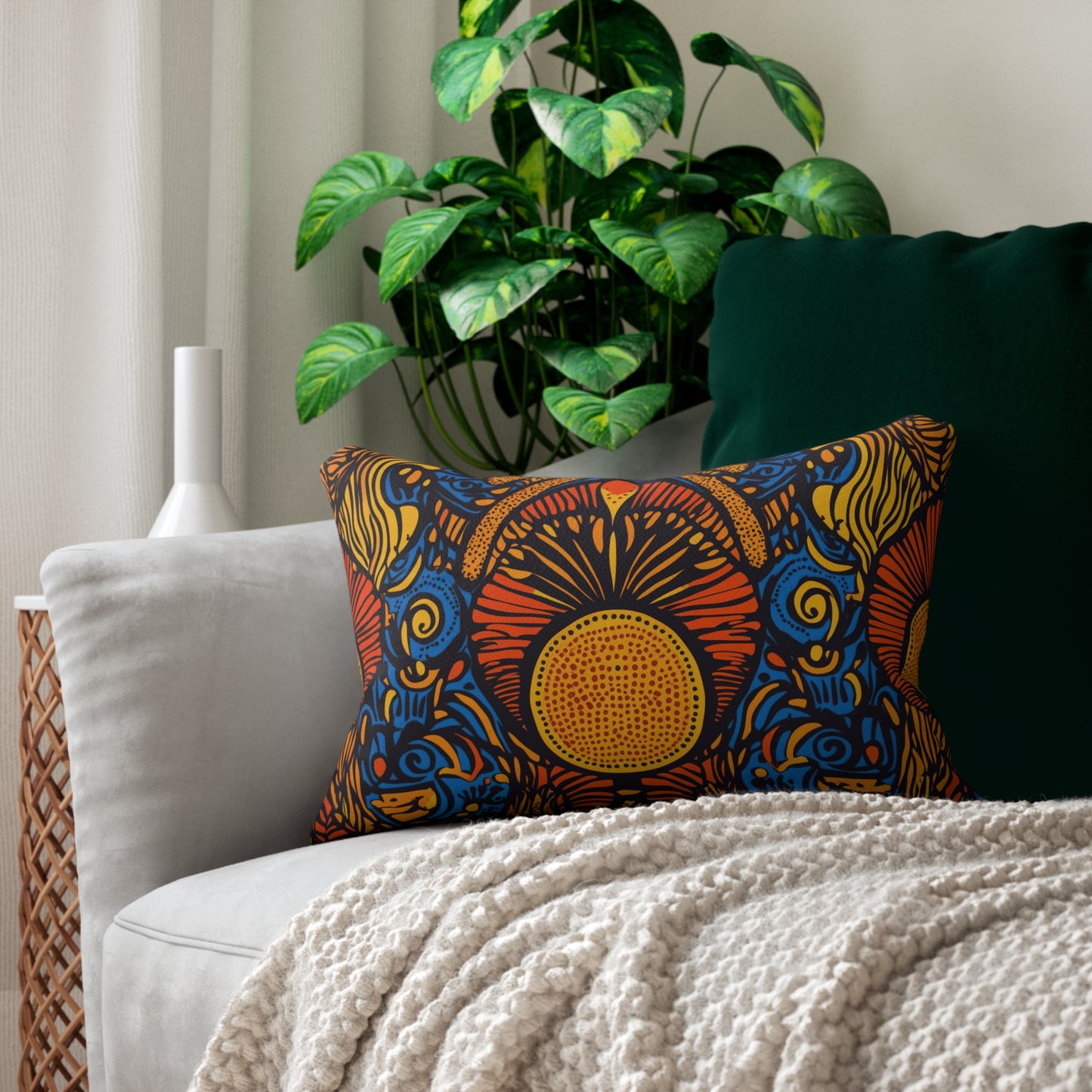 Adire: Nigeria Ankara Inspired Throw Pillow