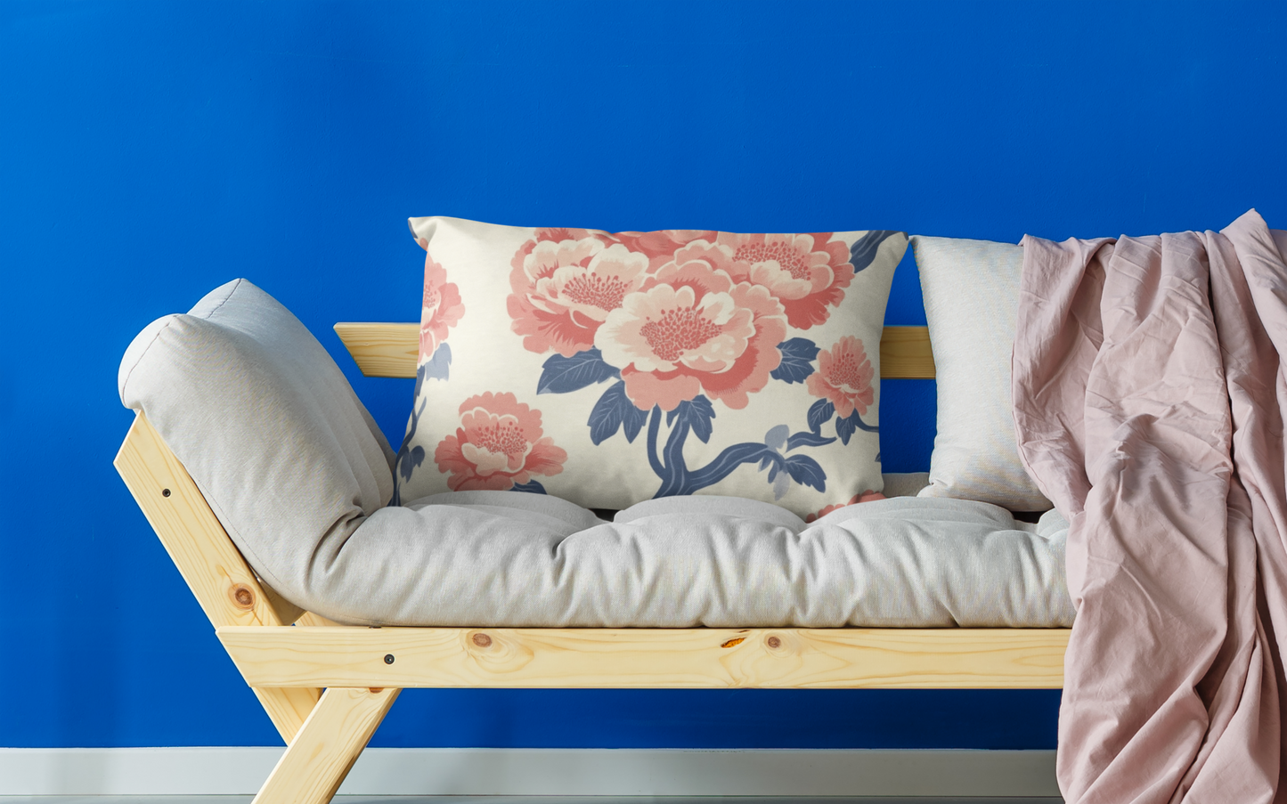 Hanami: Japanese Sakura Inspired Throw Pillow